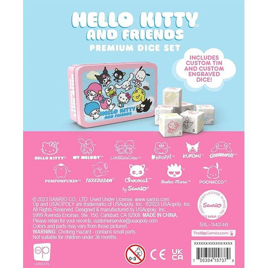 Hello Kitty and Friends Premium D6 Collectible Dice Set with Tin | Galactic Toys & Collectibles