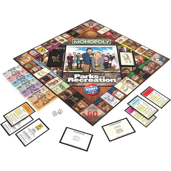 USAopoly Monopoly Parks and Recreation Edition Board Game | Galactic Toys & Collectibles
