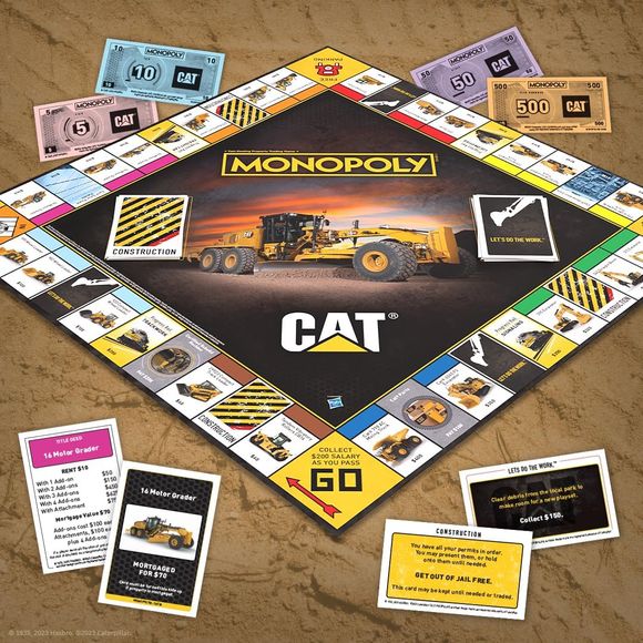 Monopoly Caterpillar Company CAT Edition Board Game | Galactic Toys & Collectibles