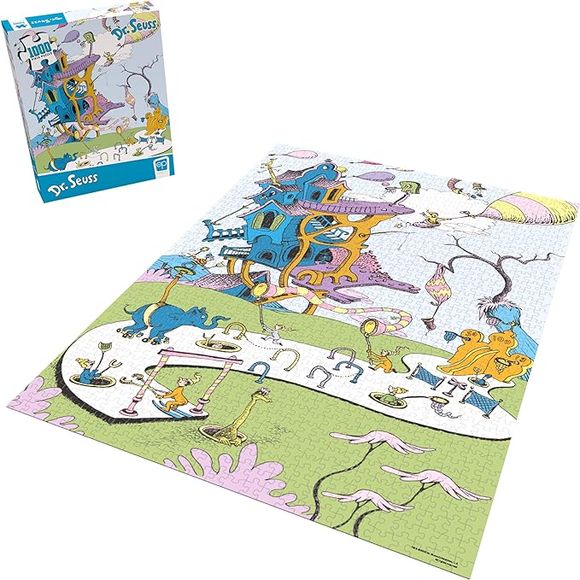USAopoly Dr. Suess Oh, The Places You'll Go 1000 Piece 19x27-inch Jigsaw Puzzle | Galactic Toys & Collectibles