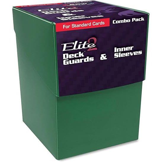 BCW Combo Pack - Elite2 Deck Guards and Inner Sleeves  - Green | Galactic Toys & Collectibles