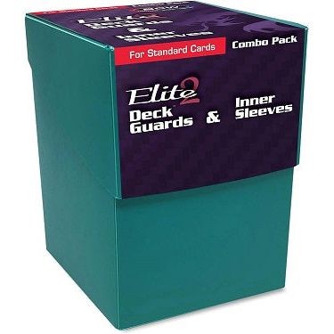 BCW Combo Pack - Elite2 Deck Guards and Inner Sleeves  - Teal | Galactic Toys & Collectibles