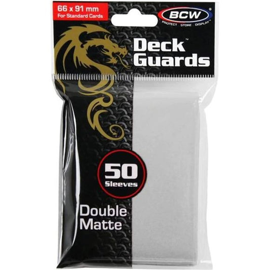 BCW Deck Guard - Double Matte - White | Galactic Toys & Collectibles