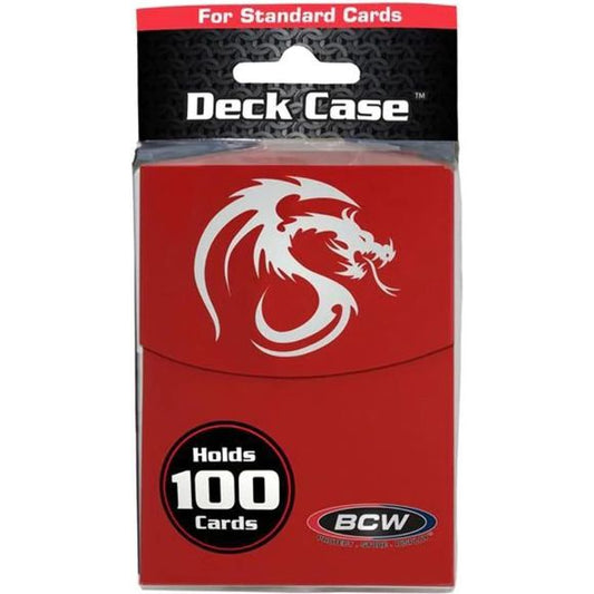 BCW Deck Case - Large 100+ Red | Galactic Toys & Collectibles