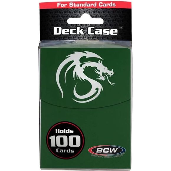 BCW Deck Case - Large 100+ Green | Galactic Toys & Collectibles