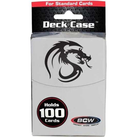 BCW Deck Case - Large 100+ White | Galactic Toys & Collectibles