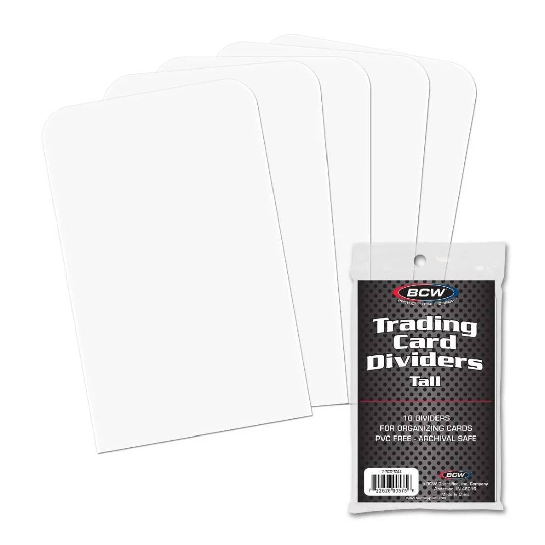 BCW Tall Trading Card Dividers | Galactic Toys & Collectibles