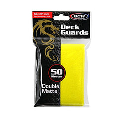 BCW Deck Guard - Double Matte - Yellow | Galactic Toys & Collectibles