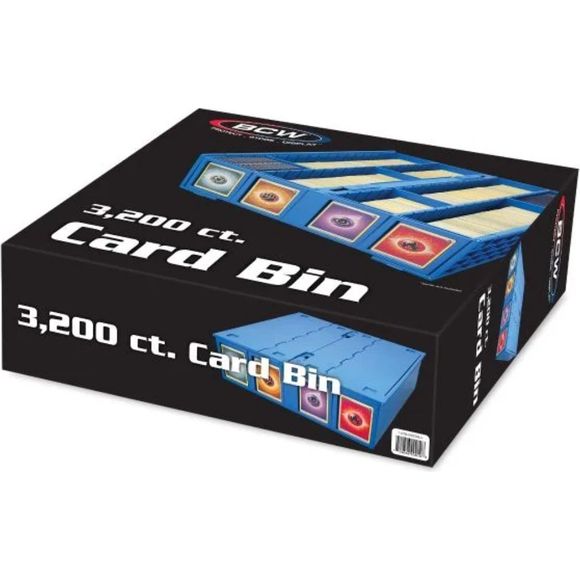 BCW Collectible Card Bin - 3200 ct. - Blue | Galactic Toys & Collectibles