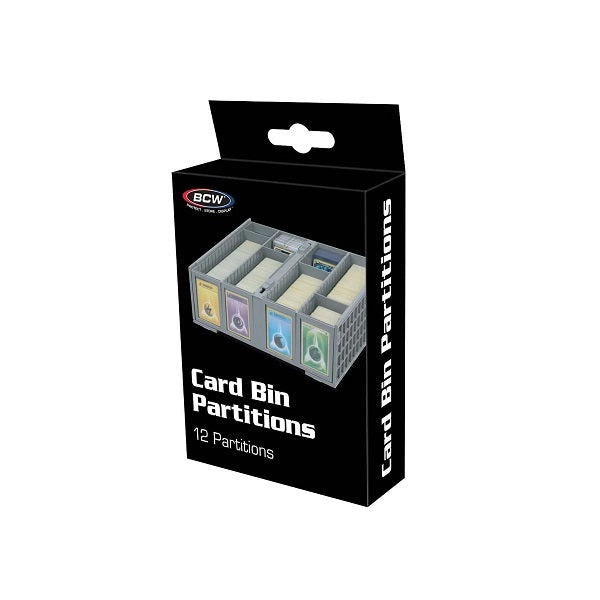 BCW Card Partitions are designed to work with both BCW Card Bins and our 6 Drawer Card Catalog. They are notched and tabbed to hold into place and they also provide some structural support for long stacks of cards. These additional dividers separate your box into visible sections. Adhesive labels can easily be affixed to the plastic.