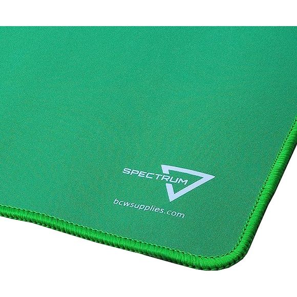BCW Spectrum Playmat with Stitched Edging - Green | Galactic Toys & Collectibles