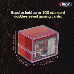 BCW Spectrum Prism Deck Case - Crystal Clear | Galactic Toys & Collectibles