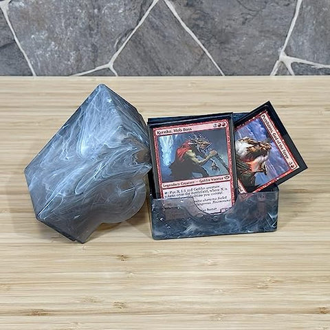 BCW Spectrum Prism Deck Case - Marble Black | Galactic Toys & Collectibles