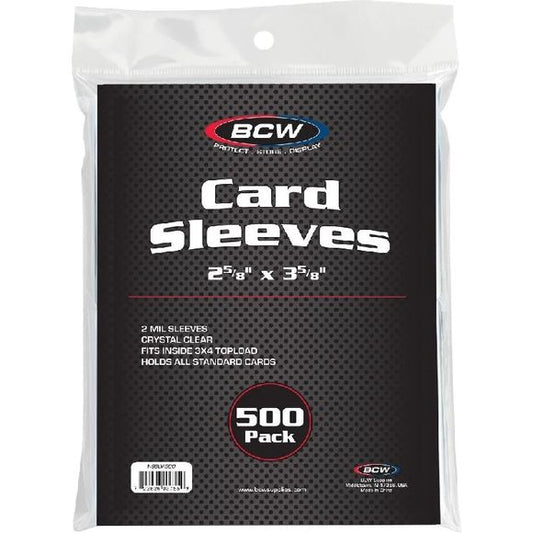 BCW Standard Card Sleeves, 500 pack | Galactic Toys & Collectibles