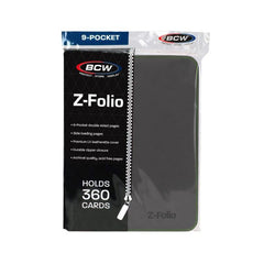 The BCW Zipper-Folio-LX will accommodate 360 cards and features a padded leatherette front and back cover with contrasting colored stitching and wrap around zipper. Side-loading pockets deter the cards from sliding out of place. It works great for sports cards, trading cards, and gaming cards and works with soft-sleeves, Deck Guards, and double-sleeved Deck Guards. Unlike a binder with removable pages, our premium, double-sided, archival safe polypropylene pages are welded into the album and will not harm t