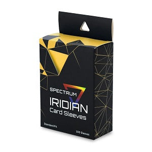 Iridian Card Sleeves are premium, tournament quality sleeves designed to be the ultimate in protection. These sleeves feature clear, glossy fronts to make sure the art pops. The thick material is ultra durable to shield your cards from damage while the opaque, matte blue back offers a supreme shuffle feel. You'll feel like a pro when you have these in your hand. From the kitchen table to the largest events, these sleeves will guard your precious cards while you eclipse your opponents. Use with Chroma Inner 