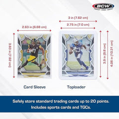 BCW Card Sleeve and Toploader Combo Pack 100ct