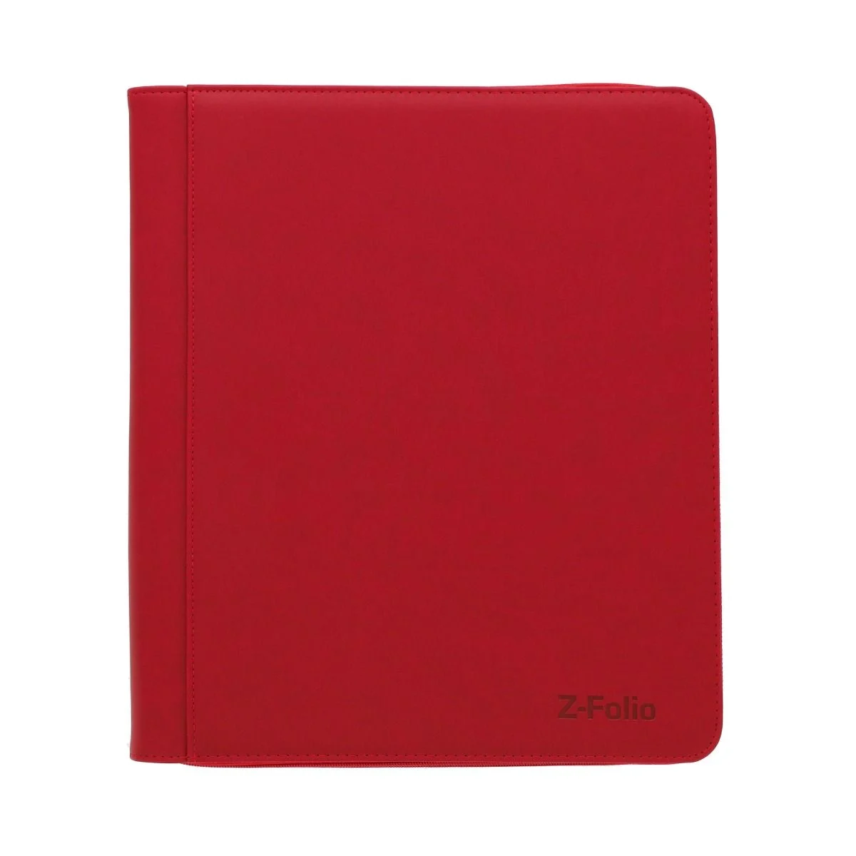 The BCW Z-Folio LX has 9-pocket pages sized to hold 252 toploaders. It works great for sports cards, trading cards, and gaming cards that have been inserted in 3x4, standard-thickness toploaders. The folio has a leatherette cover with stitched edges. A durable zipper ensures that cards will not fall out of your album. Unlike a binder with removable pages, our double-sided, archival-safe, polypropylene pages are welded into the album.