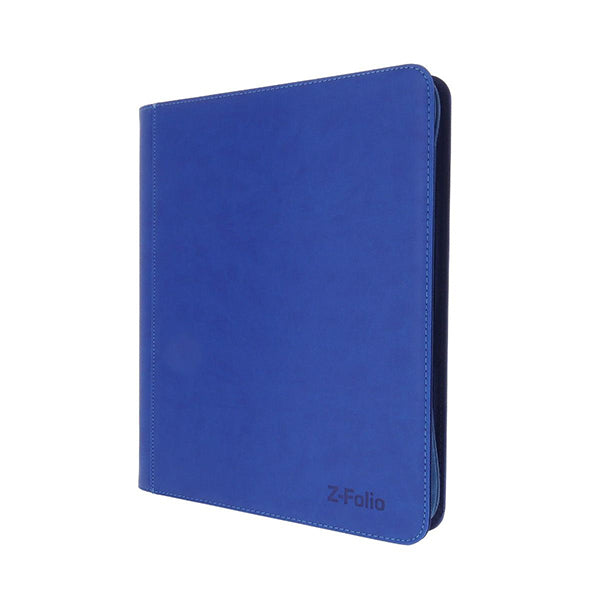 This BCW Z-Folio LX has 4-pocket pages sized to hold 160 toploaders. It works great for sports cards, trading cards, and gaming cards that have been inserted in 3x4, standard-thickness toploaders. The folio has a leatherette cover with stitched edges. A durable zipper ensures that cards will not fall out of your album. Unlike a binder with removable pages, our double-sided, archival-safe, polypropylene pages are welded into the album.