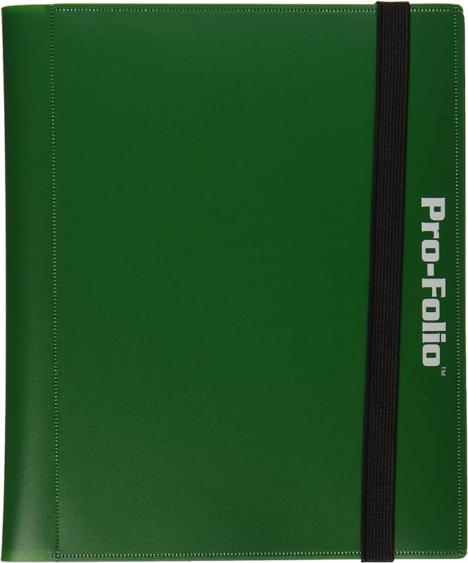 The BCW Card Folio will accommodate at least 160 cards and features side-loading pockets to deter the cards from sliding out of place. The four-pocket pages make a natural display for playsets of Magic and Pokemon. Our archival safe polypropylene pages will not harm the cards stored within and offer an attractive method to both store and display your collectibles.