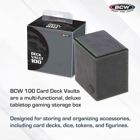 BCW Deck Vault LX 100 Deck Case - Gray | Galactic Toys & Collectibles