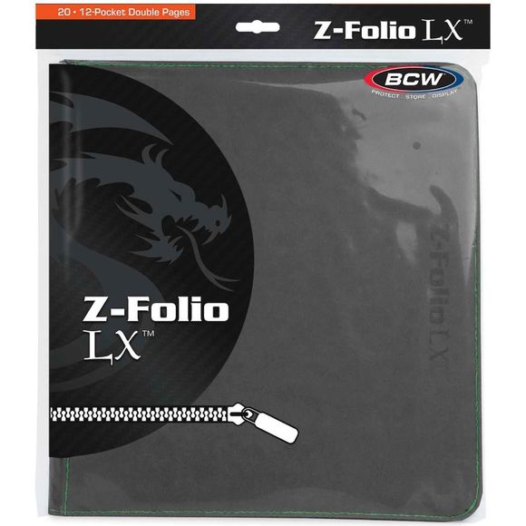 BCW Z-Folio 12-Pocket LX Album - Gray | Galactic Toys & Collectibles