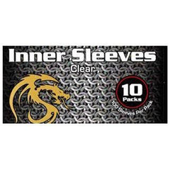 1 box of 10 packages of 100 normal (Top) loading inner sleeves 89x64MM