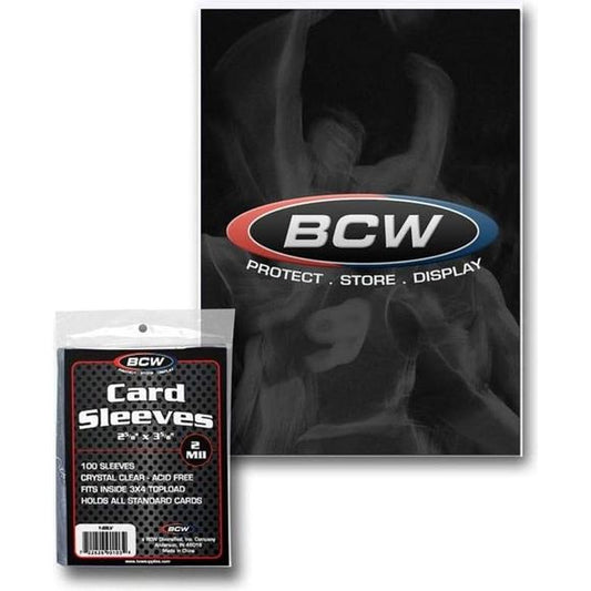 BCW Standard Card Sleeves, 100 pack | Galactic Toys & Collectibles