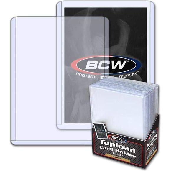 BCW 3x4 Topload Card Holder - Premium Toploader | Galactic Toys & Collectibles