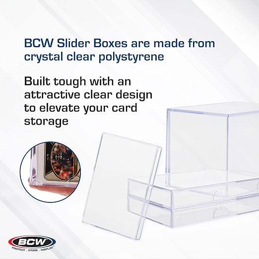 BCW 2-Piece Slider Box - 100 Card | Galactic Toys & Collectibles