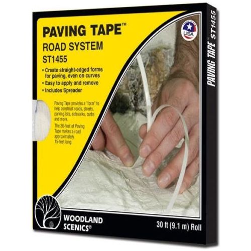 Woodland Scenics ST1455 Road System Paving Tape 1/4-inch x 30ft for Diorama | Galactic Toys & Collectibles