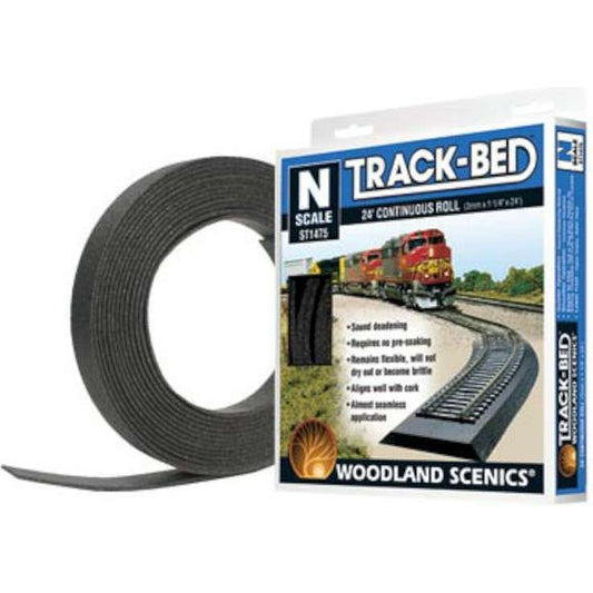 Woodland Scenics ST1475 N Scale 3mm Track-Bed 24' Continuous Roll | Galactic Toys & Collectibles