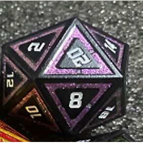 Galactic Dice D20 - Black/Purple | Galactic Toys & Collectibles