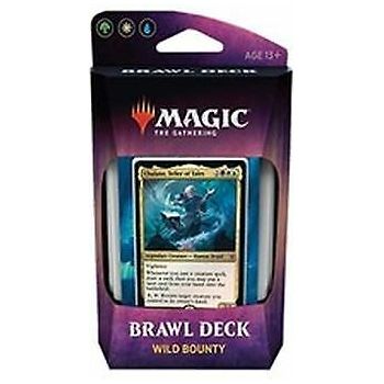 Brawl Decks are 60-card ready-to-play decks, all Standard-legal, and designed specifically for the Brawl format. There are four decks available, and each has seven Standard-legal cards not available in Throne of Eldraine booster packs. 
Contents:
• 60-card Standard-legal singleton deck (no more than 1 copy of a given card, except basic lands)
• 7 Standard-legal cards not found in traditional Throne of Eldraine booster packs
• 1 foil legendary creature not found in Throne of Eldraine booster packs
• 1 Life W