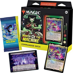 Magic: The Gathering March of the Machine Commander Deck - Call for Backup (100-Card Deck, 10 Planechase cards, Collector Booster Sample Pack + Accessories) | Galactic Toys & Collectibles