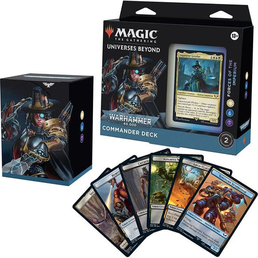 Magic: The Gathering Universes Beyond: Warhammer 40,000 Commander Deck – Forces of the Imperium | Galactic Toys & Collectibles