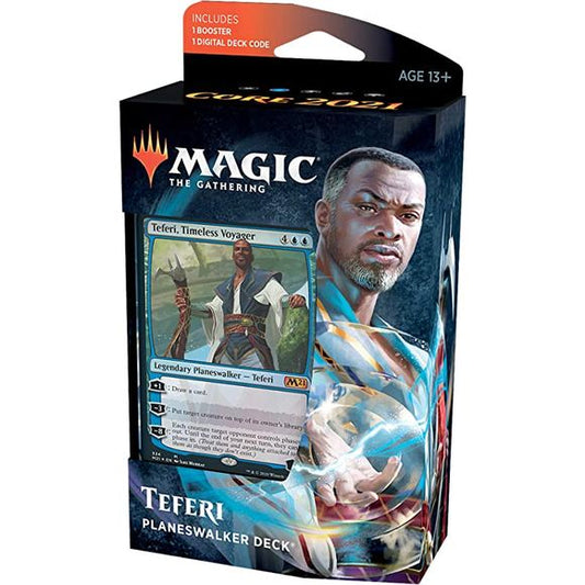 Magic: The Gathering Teferi Timeless Voyager Planeswalker Deck | Core Set 2021 (M21) | 60 Card Starter Deck | Galactic Toys & Collectibles