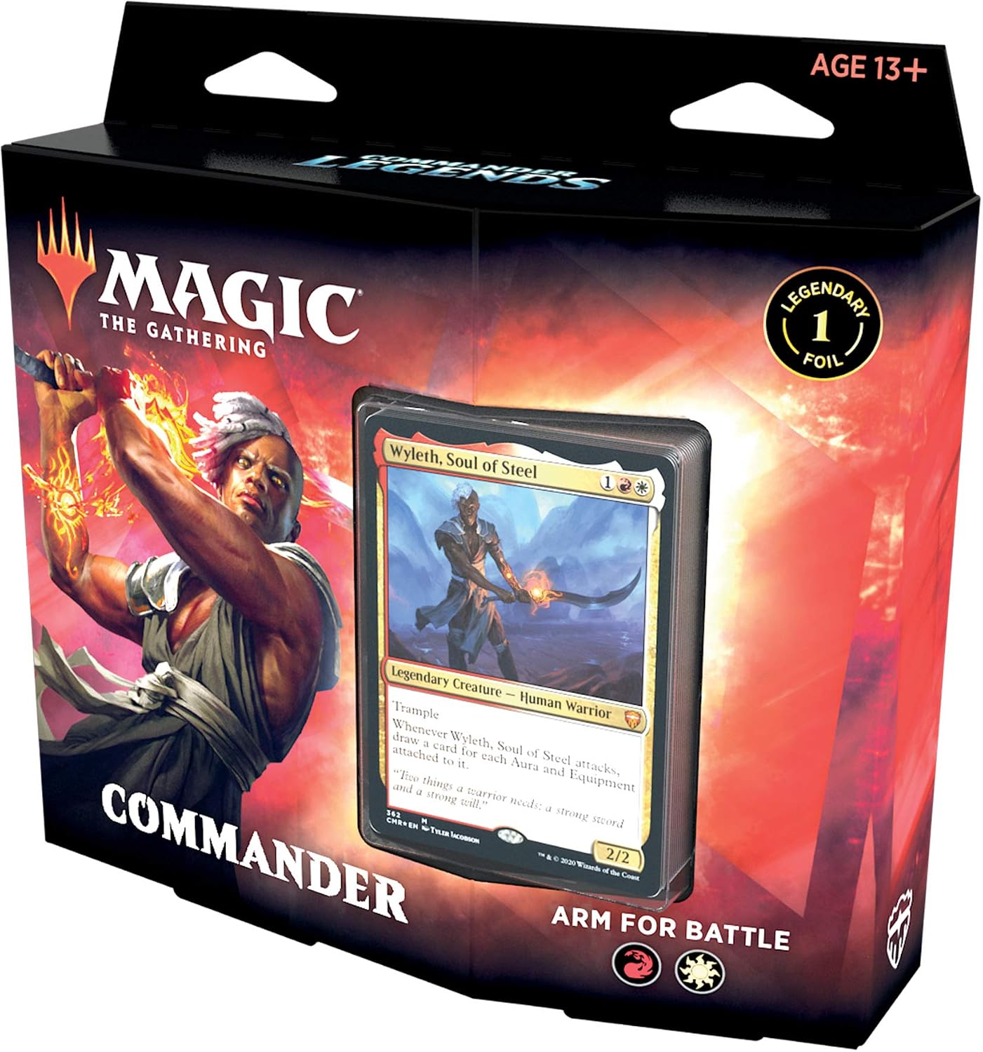 This Commander Legends Commander Deck includes 1 ready-to-play deck of 99 Magic cards, 1 legendary foil commander card, 10 double-sided tokens, 1 deck box (can hold 100 sleeved cards), and 1 life tracker.