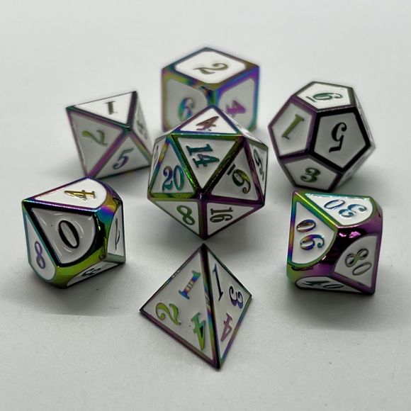 Galactic Dice Premium Dice Sets - NF Dice (Ver 18) Set of 7 Dice with Tin | Galactic Toys & Collectibles
