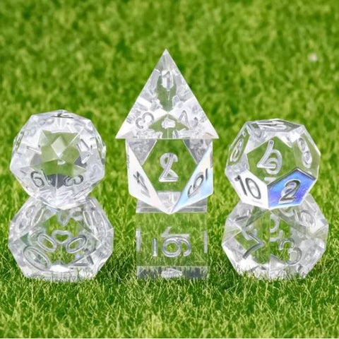Galactic Dice HD Dice Sets - Ice Set of 7 Dice | Galactic Toys & Collectibles