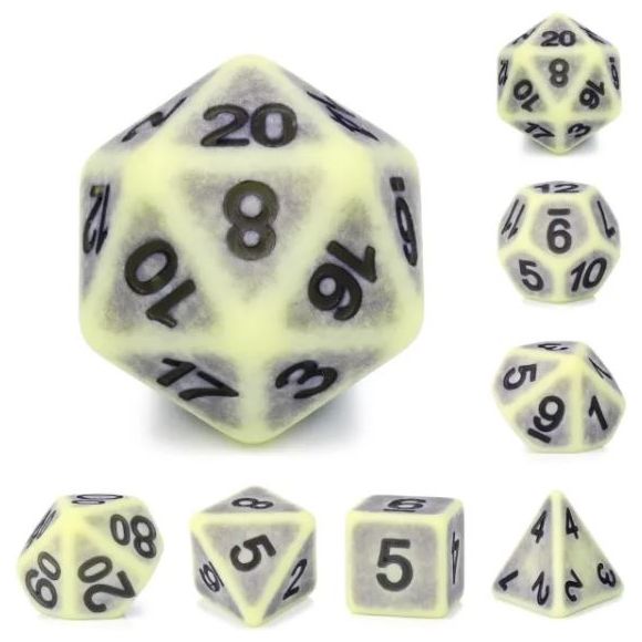 Galactic Dice HD Dice Sets - Yellow Apatite Set of 7 Dice | Galactic Toys & Collectibles
