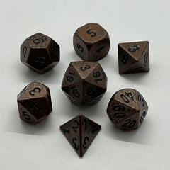 Galactic Dice Premium Dice Sets - NF Dice Bronze & Black (Ver 35) Set of 7 Dice with Tin | Galactic Toys & Collectibles