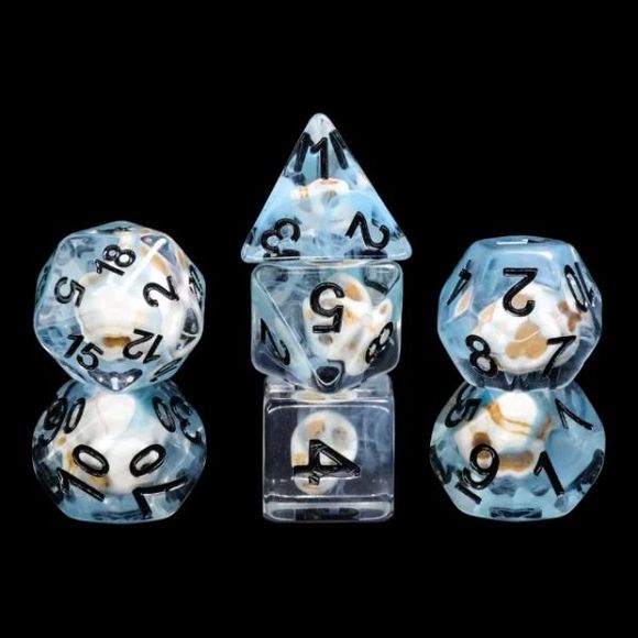 The perfect companion for your gaming needs! These HD acrylic dice are exactly what you've been searching for that upcoming game night with the group. This set includes on of each: d20, d12, d10, d10 (percentile), d8, d6, and a d4 (7 dice in total).