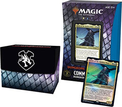 100-card ready-to-play Adventures in the Forgotten Realms (AFR) Commander deck
Deck includes 2 traditional foils plus 98 nonfoil cards
1 foil etched Display Commander
10 double-sided tokens plus life tracker and deck box
Reduced-plastic packaging
Beloved Dungeons and Dragons heroes and monsters have ventured into Magic for the ultimate crossover.
