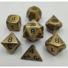 Galactic Dice Premium Dice Sets - NF Dice Gold (Ver 27) Set of 7 Dice with Tin | Galactic Toys & Collectibles