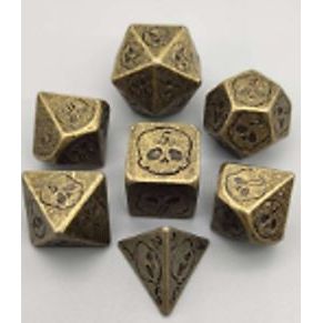 Galactic Dice Premium Dice Sets - R Skull Dice (Ver 4) Set of 7 Dice with Tin | Galactic Toys & Collectibles