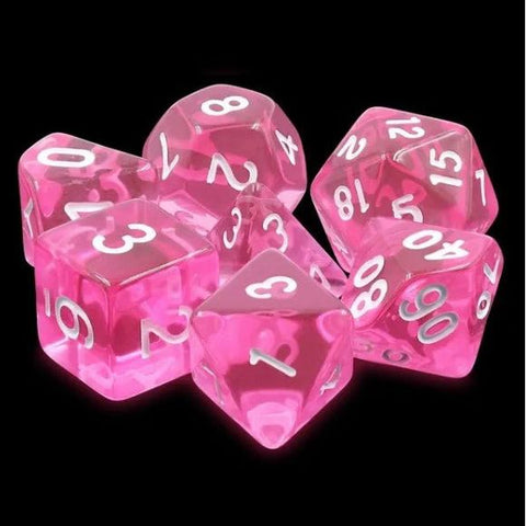 Galactic Dice HD Dice Sets - Magenta Gems Set of 7 Dice | Galactic Toys & Collectibles