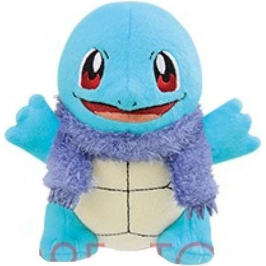 Bandai Pokemon Winter Style Squirtle 5-inch Plush | Galactic Toys & Collectibles