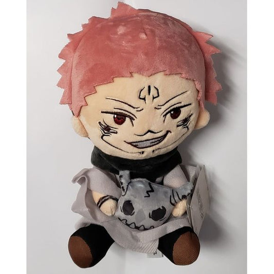 From the anime/manga Jujutsu Kaisen comes a Plush of one Sukuna Sitting around 7" he's the perfect size to sit in the palm of your hand or tag along with you in your backpack!