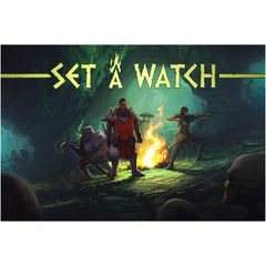 In Set a Watch, a cooperative game for 1-4 players, you must clear out nine locations to stop the acolytes from breaking the seals holding back the evil UnHallowed. Every round you will visit a new location and pick an adventurer to rest and take camp actions. The rest of the party will take the watch and battle a line of monsters trying to make their way into camp using your dice and unique character abilities. Manipulating the creature line is essential to solving each round’s combat puzzle. It is a battl